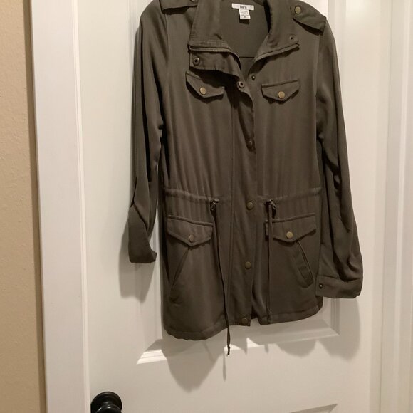 Military Style Bar III Jacket, olive green, size XS - Picture 3 of 7